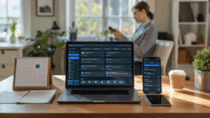 bureau moderne productivite automatisation