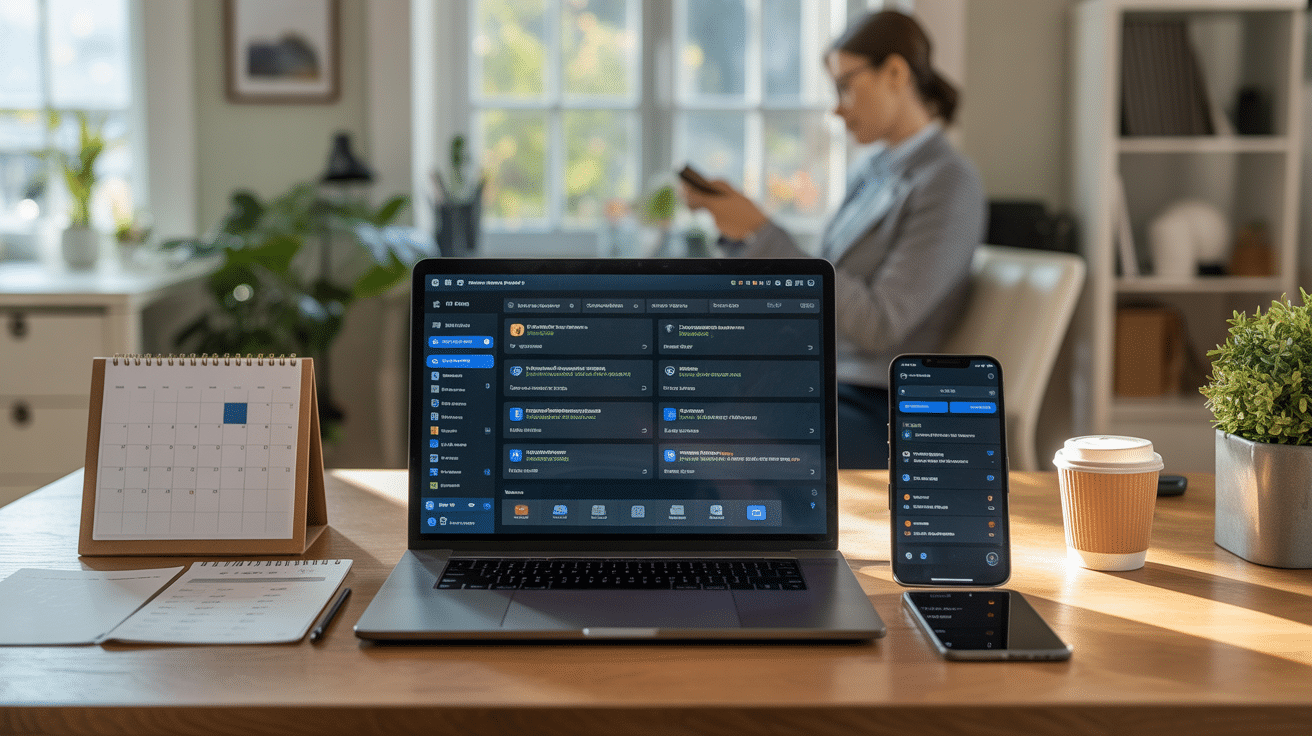 bureau moderne productivite automatisation