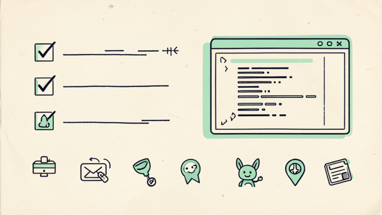 Illustration Kavyro: checklist de réglages après installation Hermes Agent.