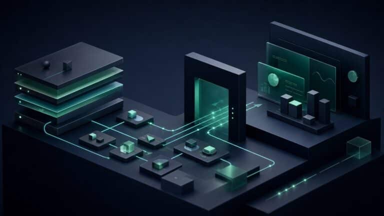 Illustration éditoriale Kavyro pour : Automatisation n8n + Hermes : qui fait quoi dans une stack simple