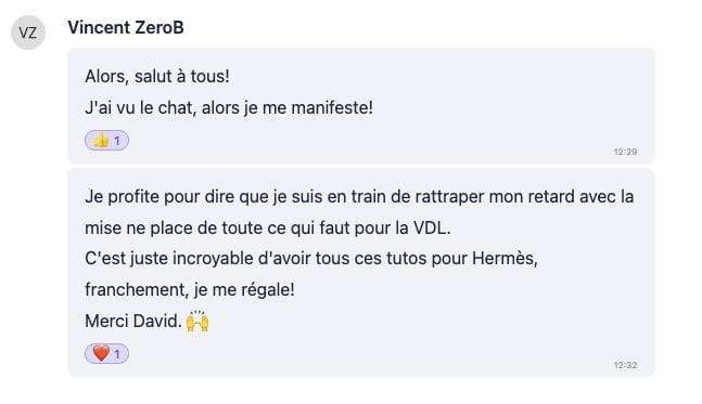 Avis communauté Kavyro de Vincent ZeroB