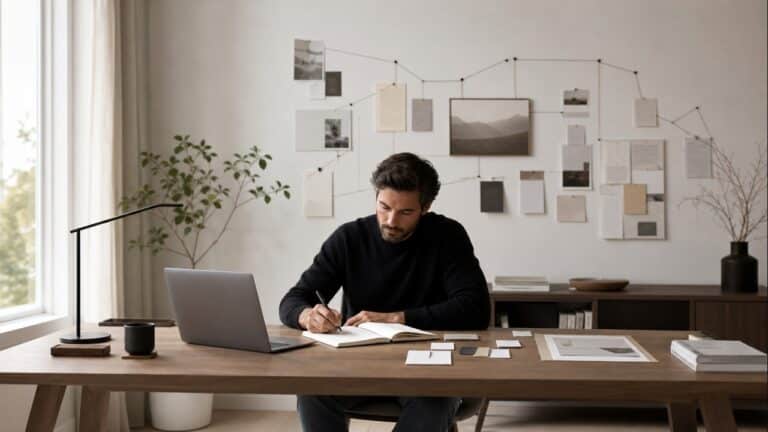 Illustration d’un système de notes clair pour solopreneur.
