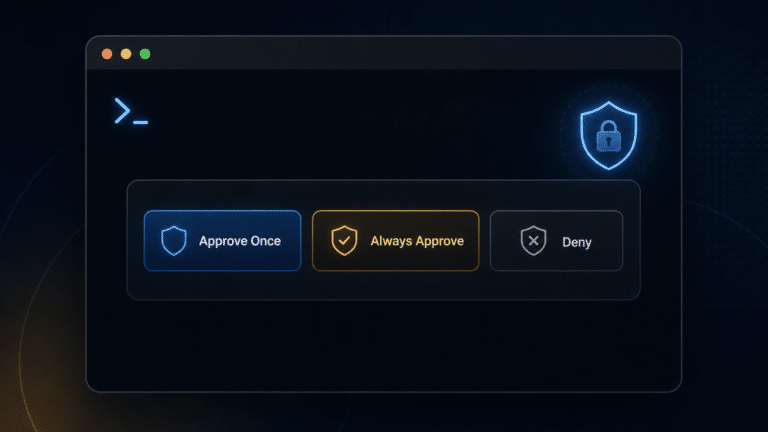 Interface d'approbation de commande dangereuse dans Hermes Agent